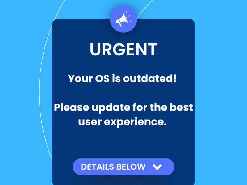 Your Blog is Out Of Date…Please Update…